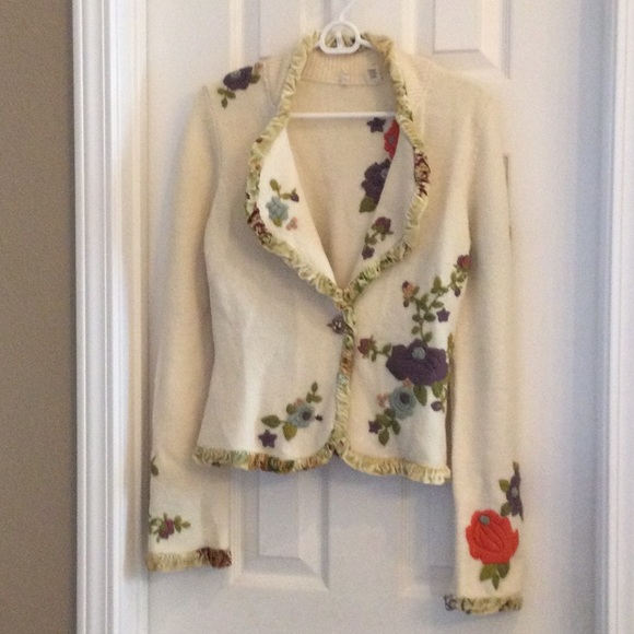 Moth Jackets & Blazers - Moth (Anthropologie) Holly and Ivy Sweater Blazer, Medium